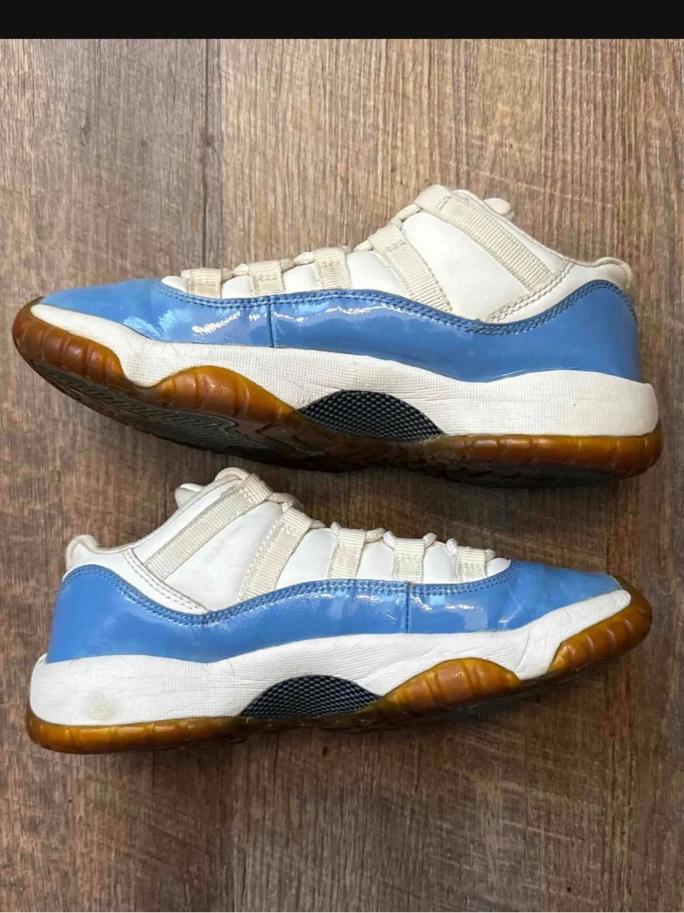 Nike Air Jordan 11 XI Retro Low GS UNC 2001 White Blue Size 5.5y 5.5 Sneakers